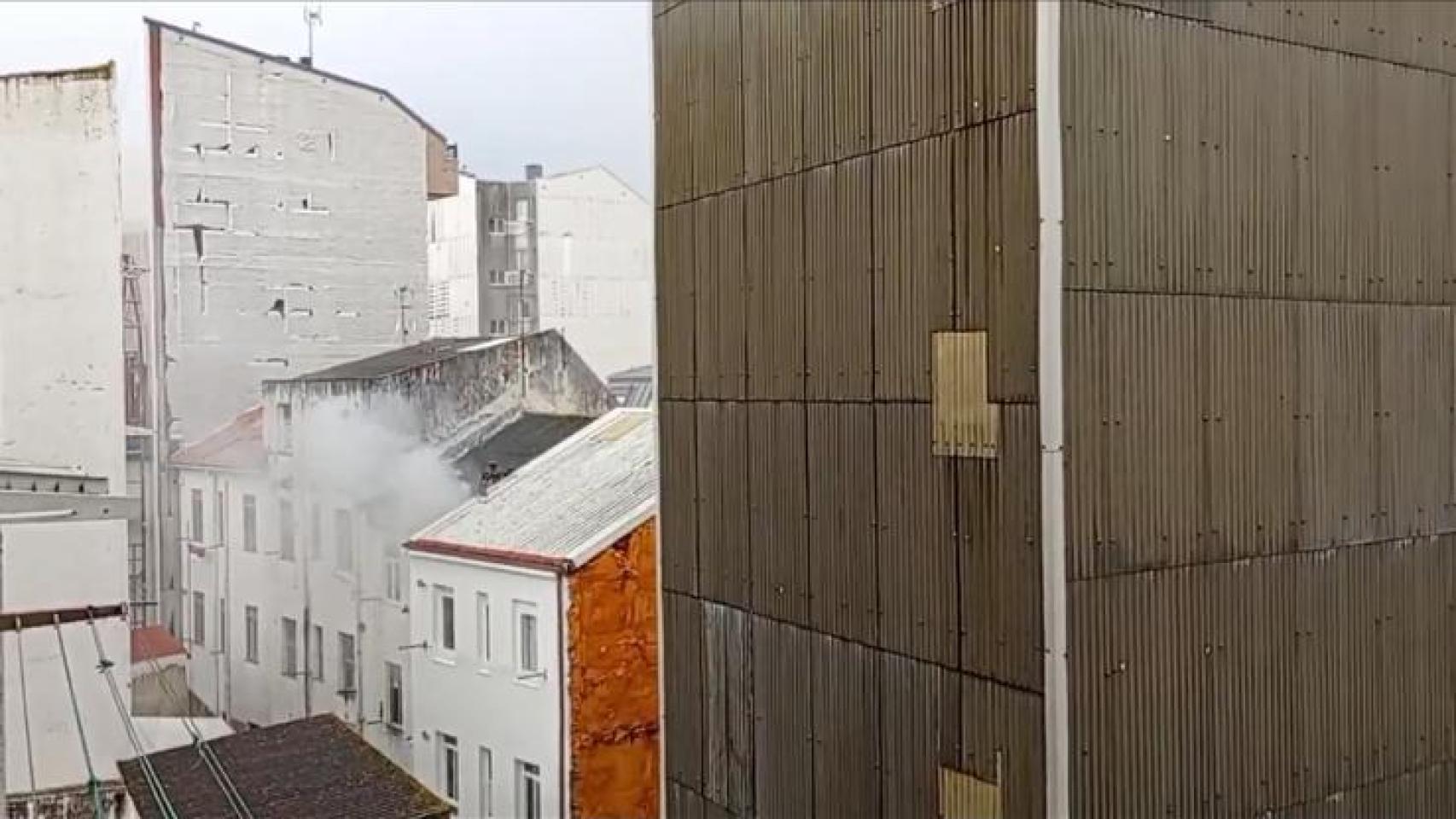 Incendio en la calle Arenal