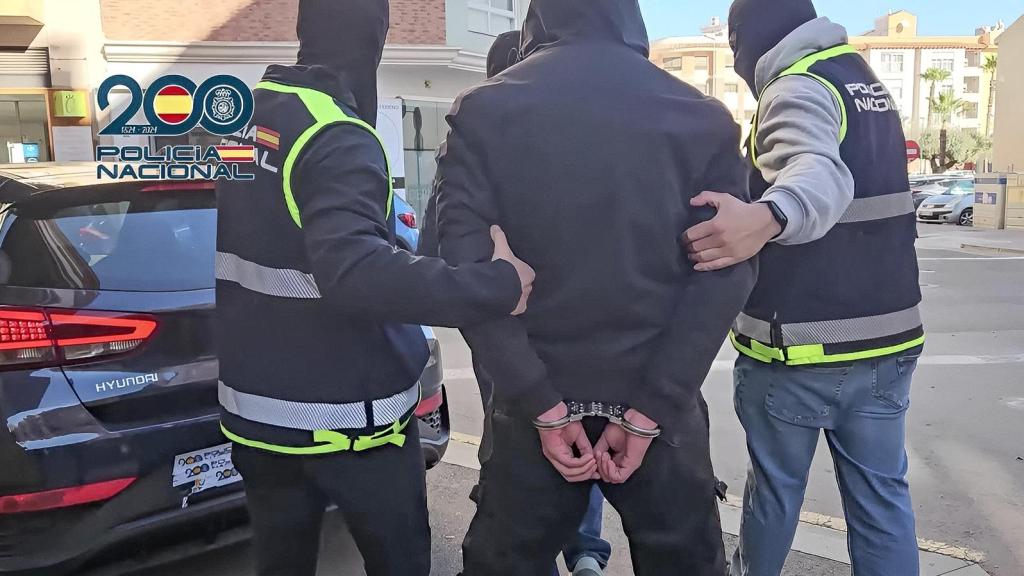Uno de los miembros de 'The Base' detenidos este lunes por la Policía Nacional.