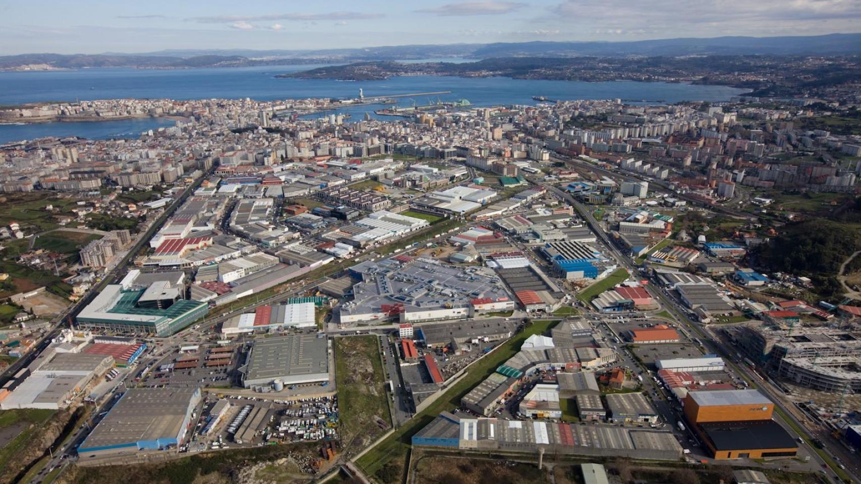 Vista panorámica del polígono de Agrela