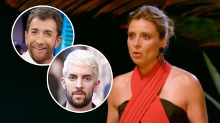 Sandra Barneda, junto a Pablo Motos y Broncano en un montaje de BLUPER.