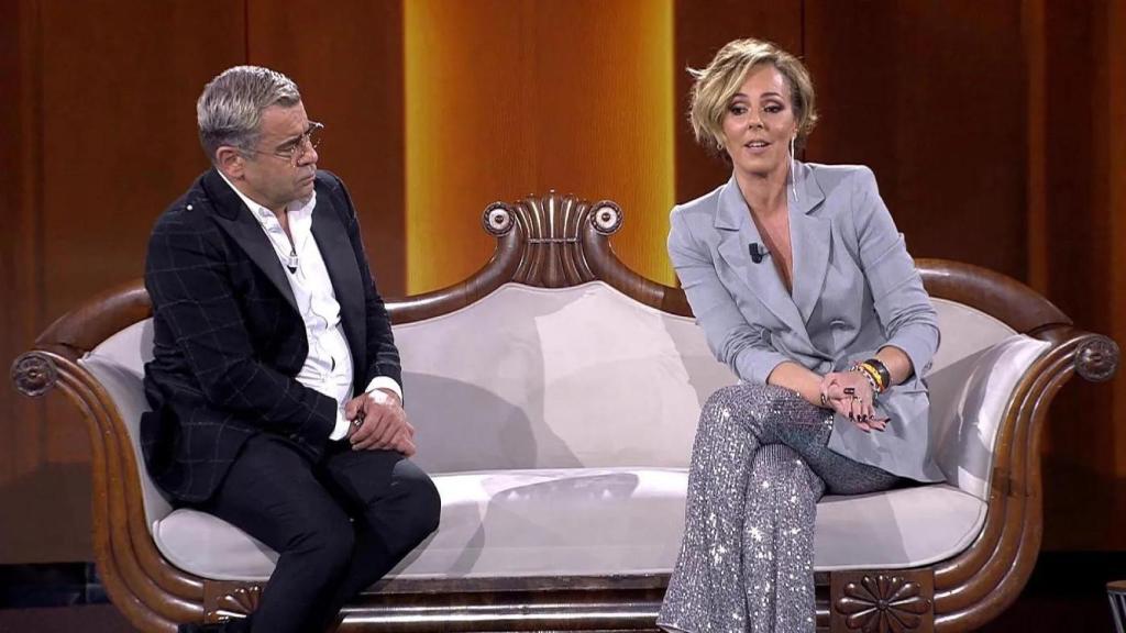 Rocío Carrasco junto a Jorge Javier en 'En el nombre de Rocío', la segunda parte de 'Rocío, contar la verdad para seguir viva'.