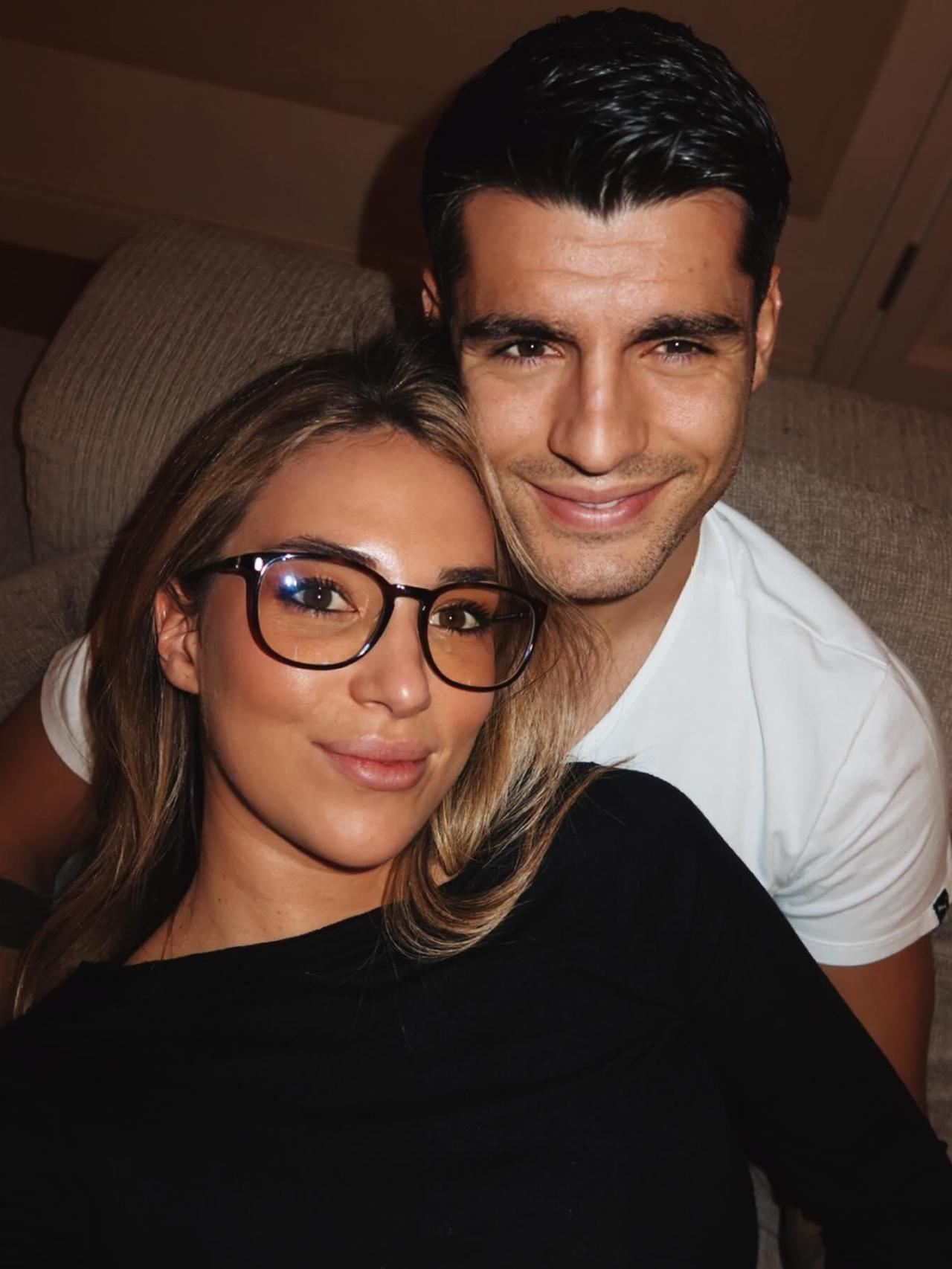 Alice Campello y Álvaro Morata en una imagen de redes sociales.