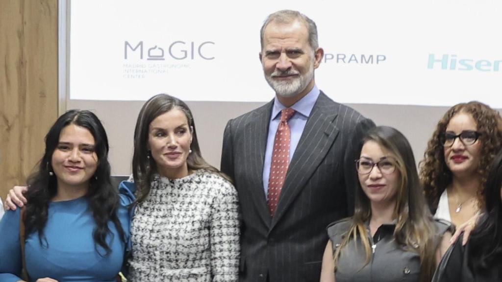 Los Reyes, en la universidad Rey  Juan Carlos de Madrid.