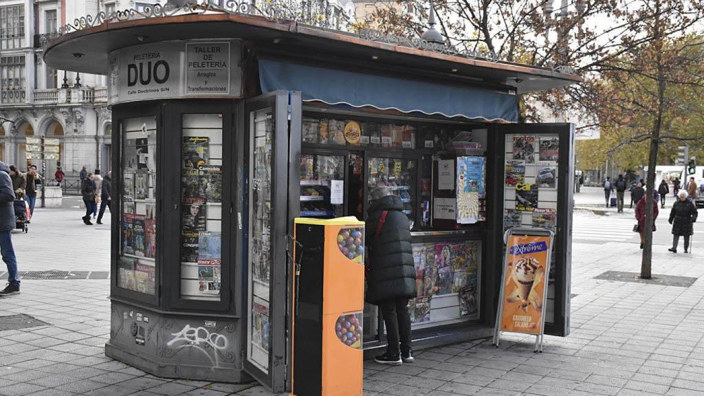 El quiosco de Ángel en la calle Santiago