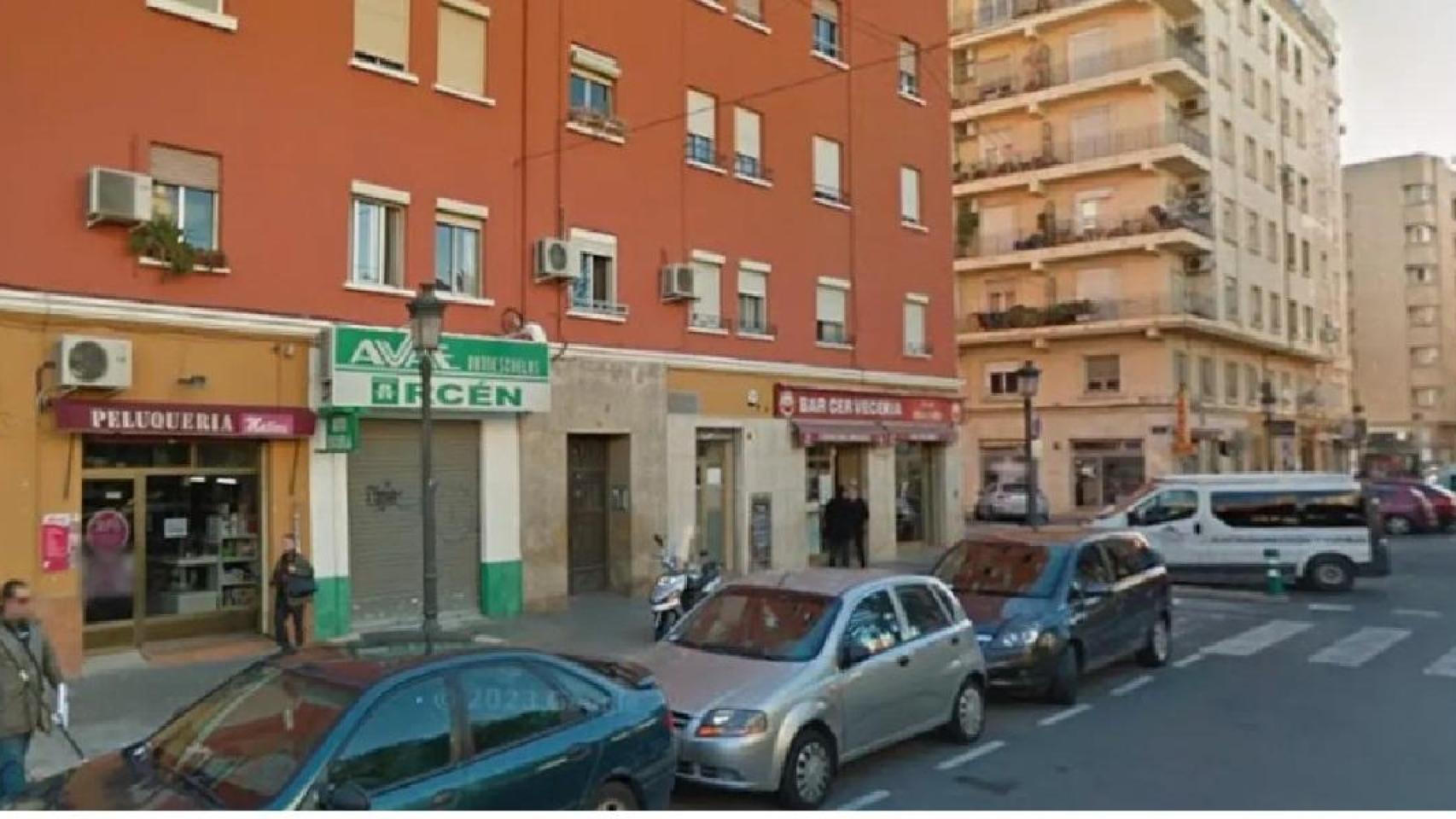 Número 1 de la Plaza Arturo Piera de Valencia. Google Maps