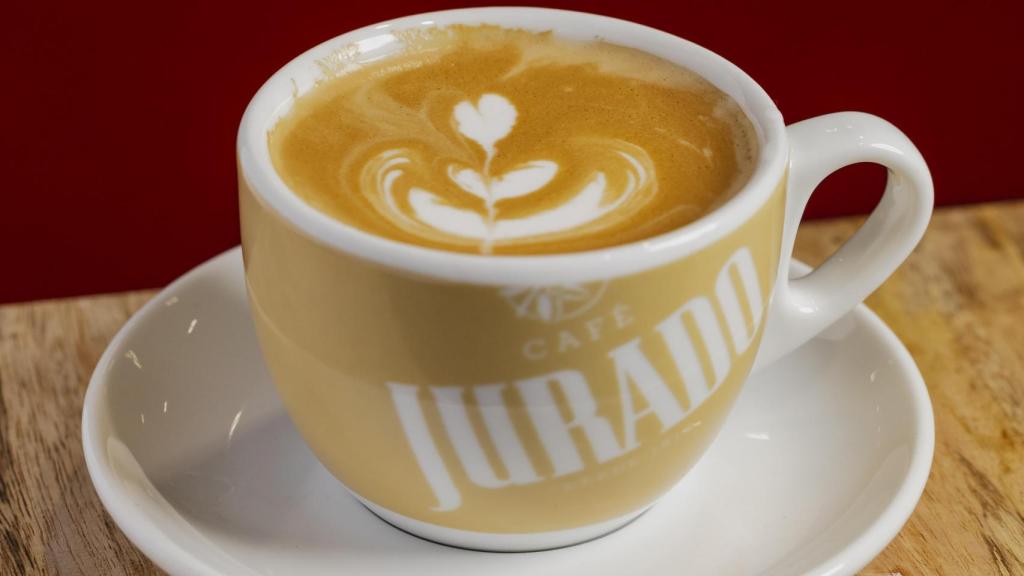 Café Jurado recién preparado