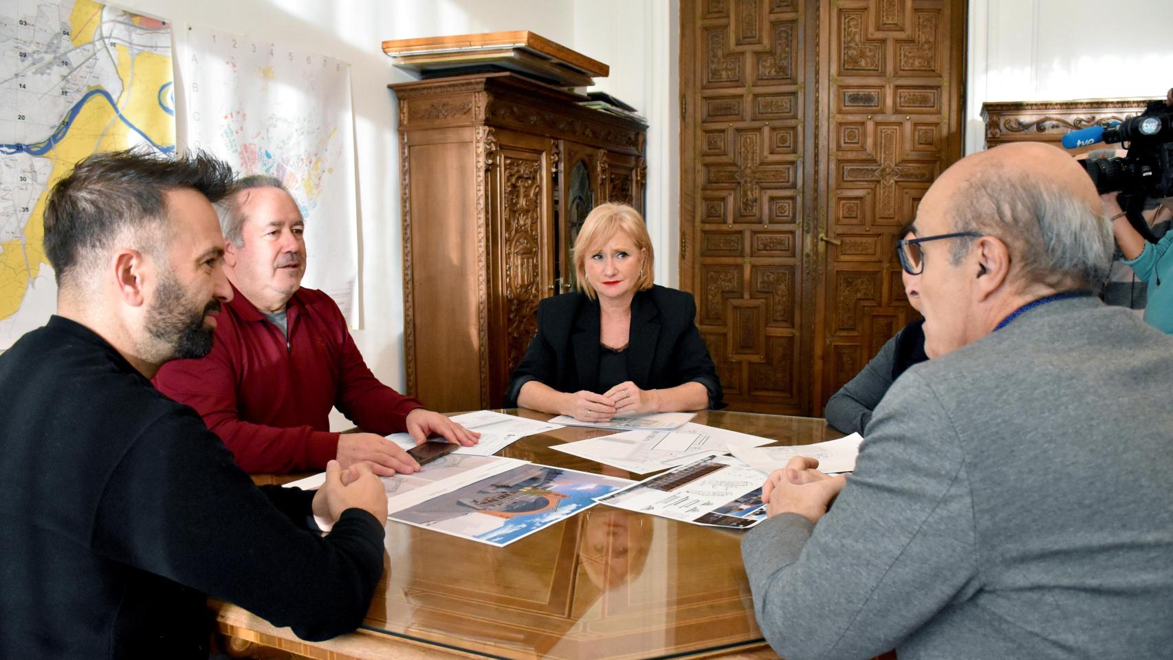 Reunión entre Francisco Guarido, Leticia García, Fernando Prada y María Pettit