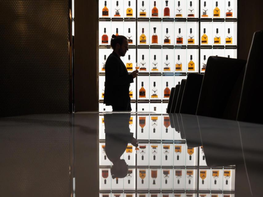 Álvaro Aparicio-González en el club de The Dalmore.