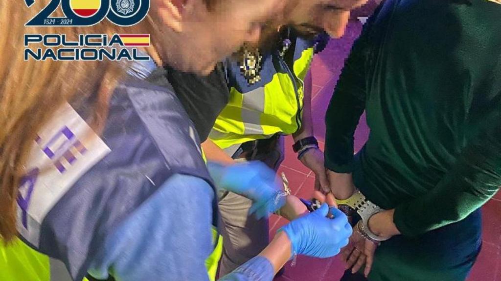 Una imagen de uno de los arrestos.