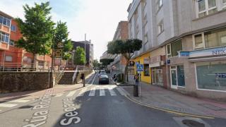 Calle de A Estrada, donde supuestamente habían ocurrido los hechos.