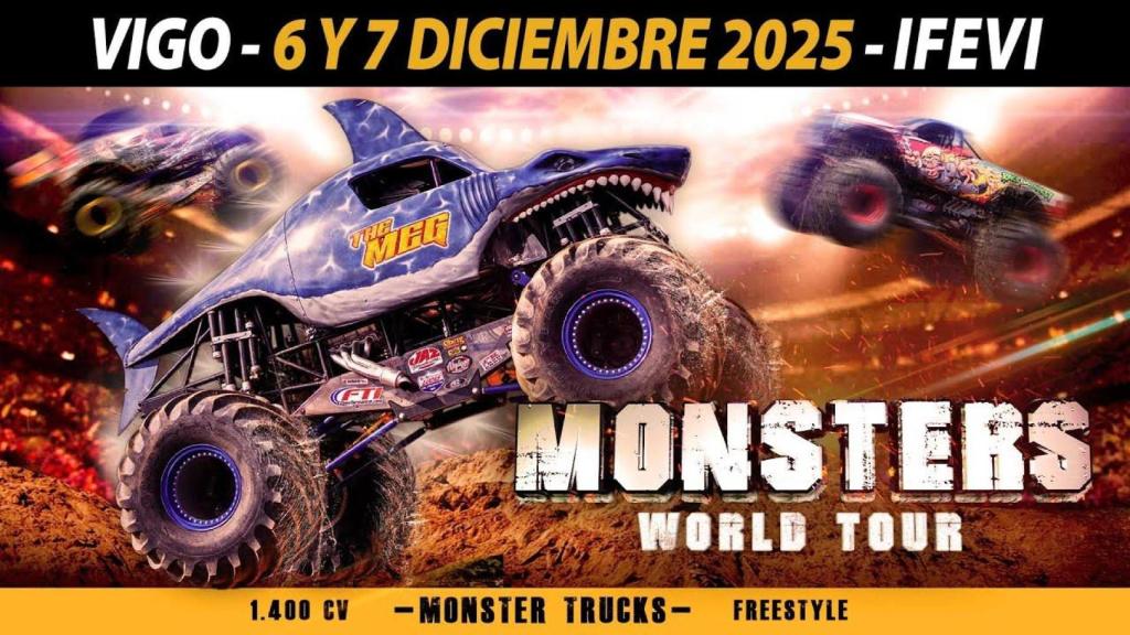 El espectáculo de monster trucks que no te puedes perder estas Navidades en Vigo