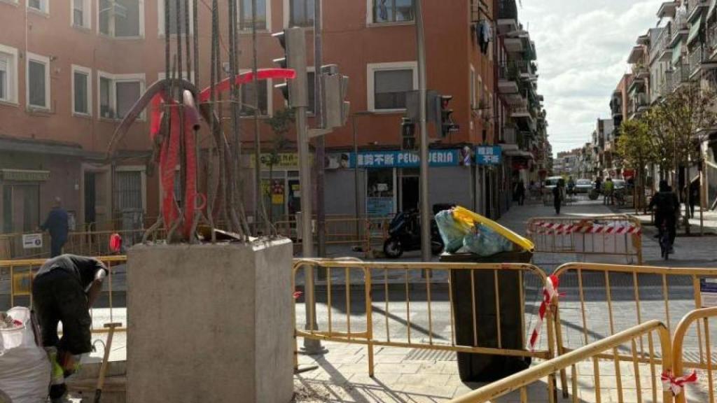 Construcción arcos orientales de Usera