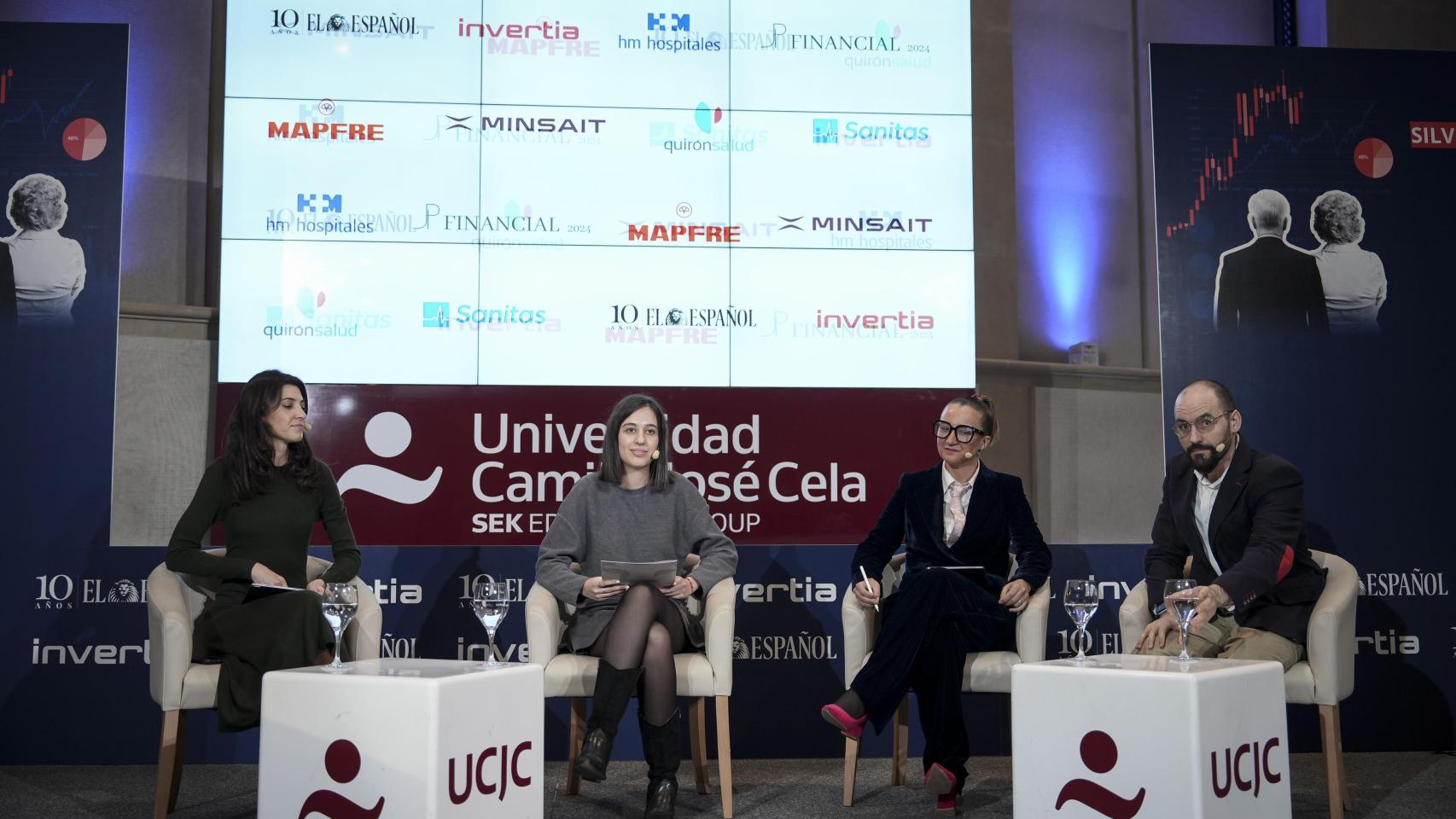 Vanesa Pytel, neuróloga especializada en cognición, deporte, cerebro sano y envejecimiento saludable de Olympia (Grupo Quirónsalud), Jessica García, Unidad de Prevención Personalizada de HM Hospitales y Javier Suela, director técnico del Área de Genética de Sanitas