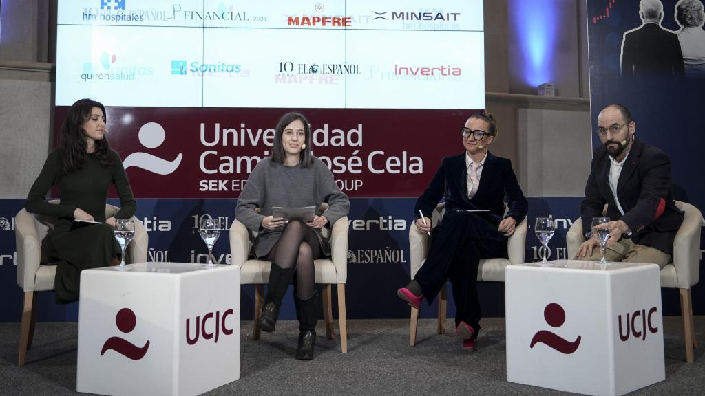 Vanesa Pytel, neuróloga especializada en cognición, deporte, cerebro sano y envejecimiento saludable de Olympia (Grupo Quirónsalud), Jessica García, Unidad de Prevención Personalizada de HM Hospitales y Javier Suela, director técnico del Área de Genética de Sanitas