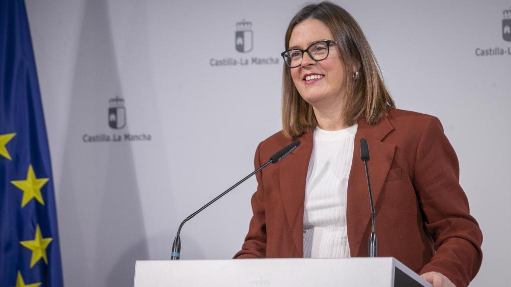 Esther Padilla en rueda de prensa.