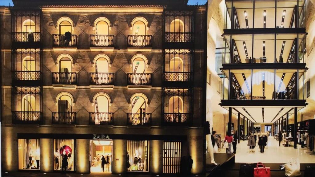 Reforma de una iglesia en Salamanca para una tienda de Zara.