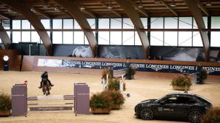 Elena Vázquez en una competición.