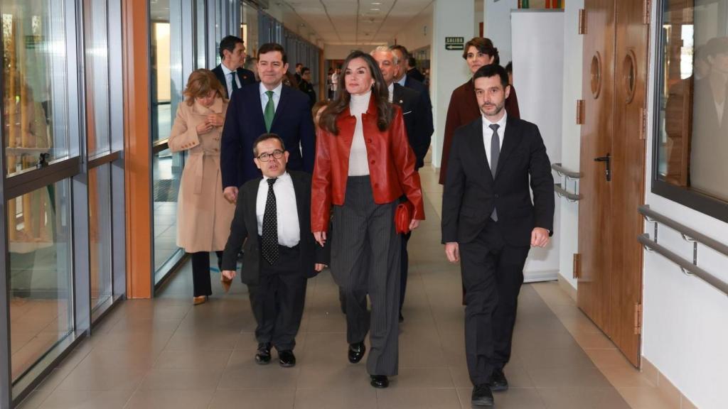 La Reina Letizia, a su llegada a la ceremonia de entrega de premios