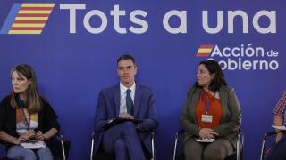 Pedro Sánchez se reúne con las asociaciones de víctimas de la dana. Rober Solsona / EP