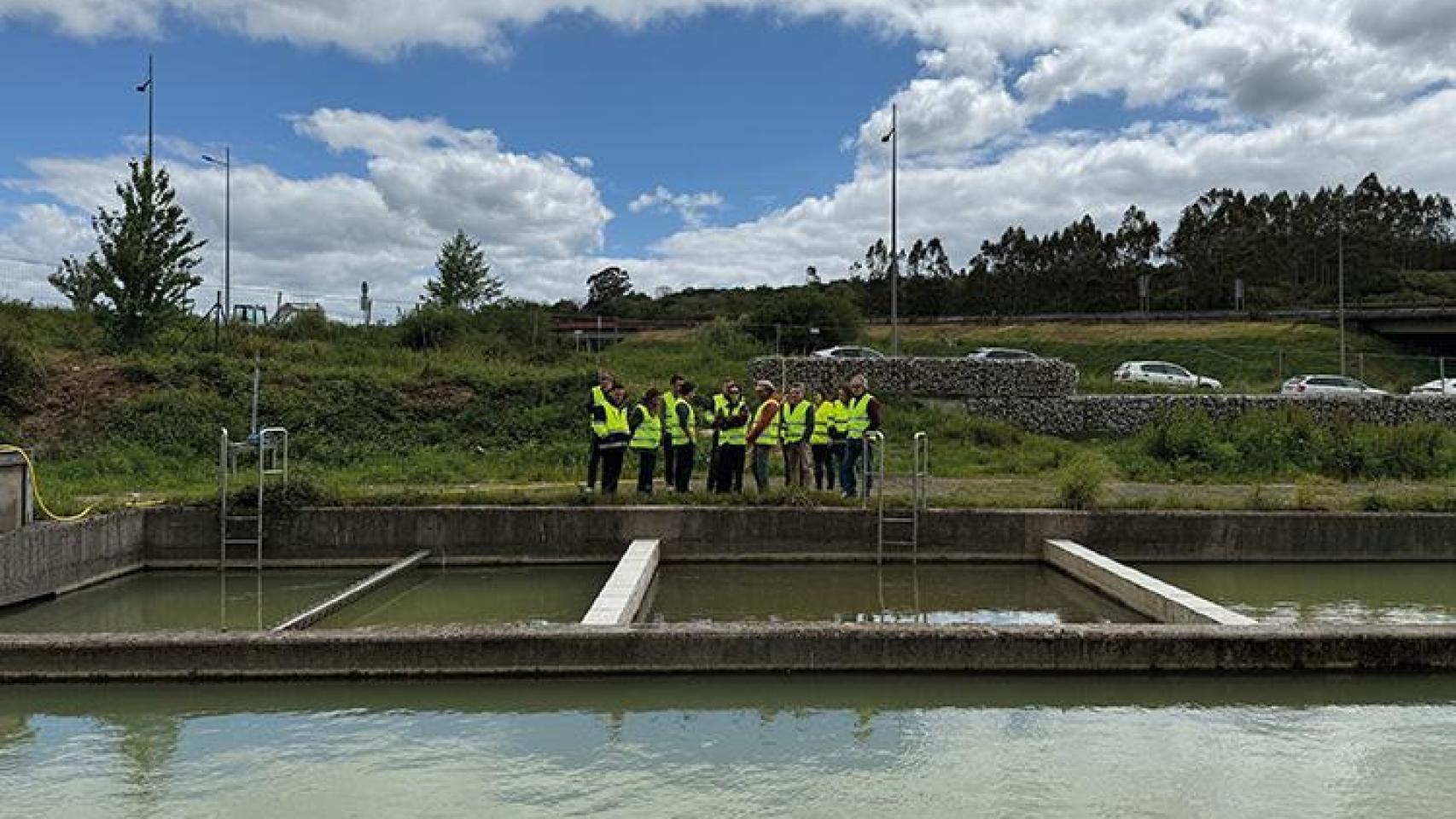 Imagen de una infraestructura de Viaqua en Santiago de Compostela.