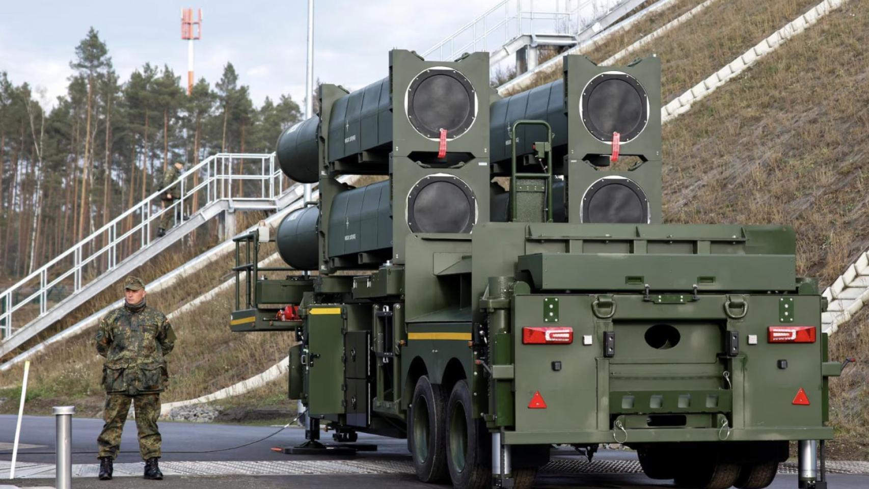 La Fuerza Aérea Alemana presenta la capacidad inicial del Sistema de Armas Arrow para Alemania en Schoenewalde,