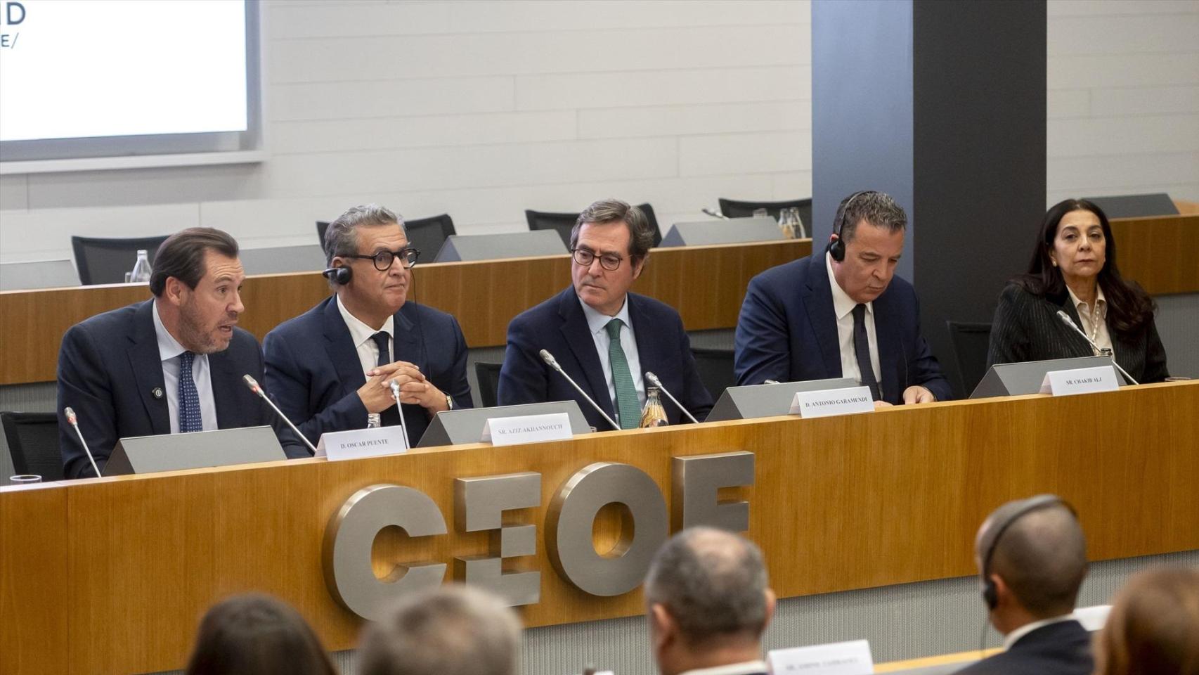 Óscar Puente, ministro de Transportes, ha clausurado la RAN con Marruecos.