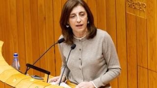 La conselleira de Medio Ambiente, Ángeles Vázquez, en el Parlamento.