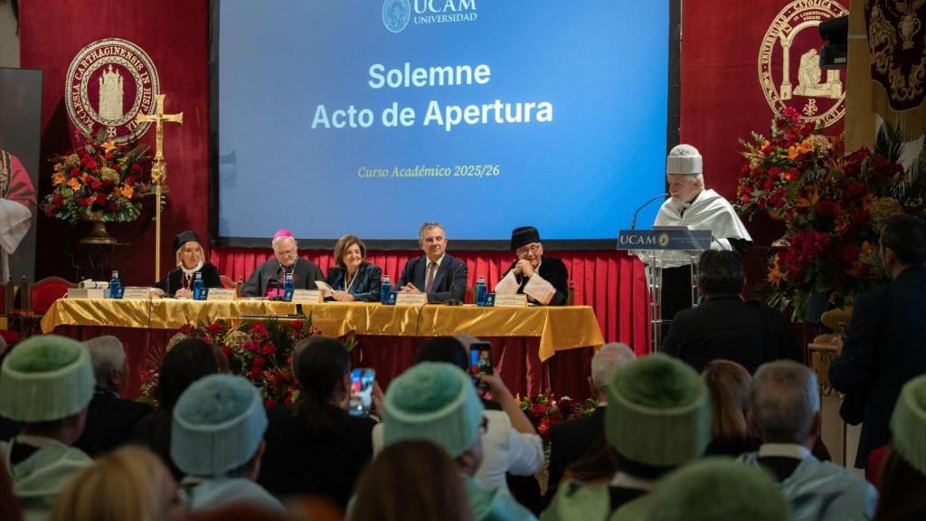 Acto de apertura del curso académico 2025-2026 en la UCAM.