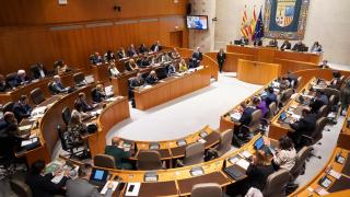 El Parlamento aragonés, en el último pleno.