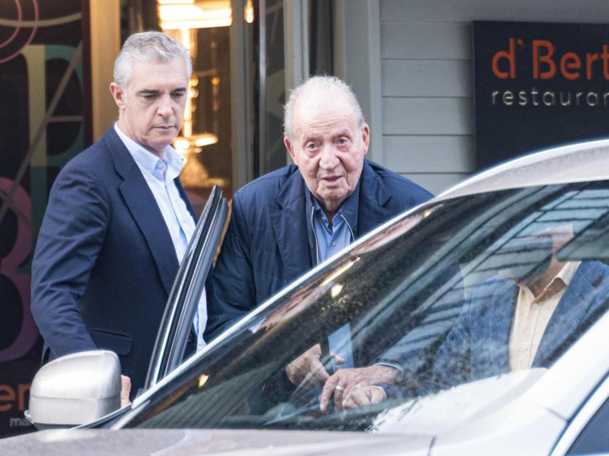 Juan Carlos I, on November 5 in Au Grove (Pontevedra).