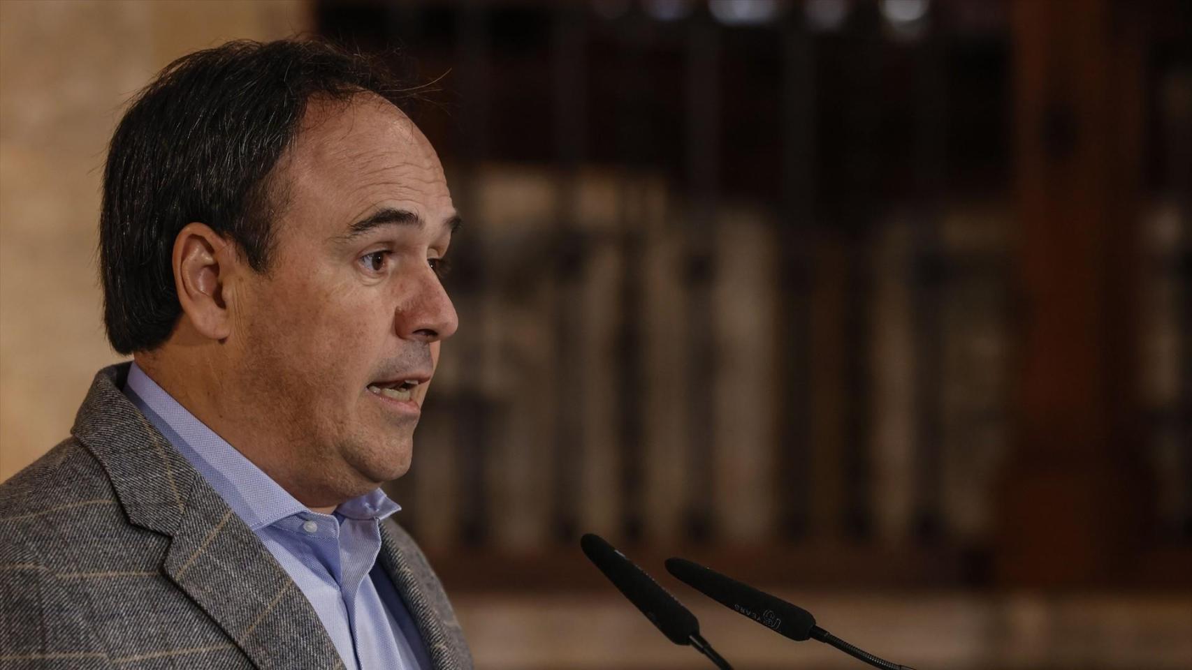 Pérez Llorca, en el Palau este miércoles. Rober Solsona / EP