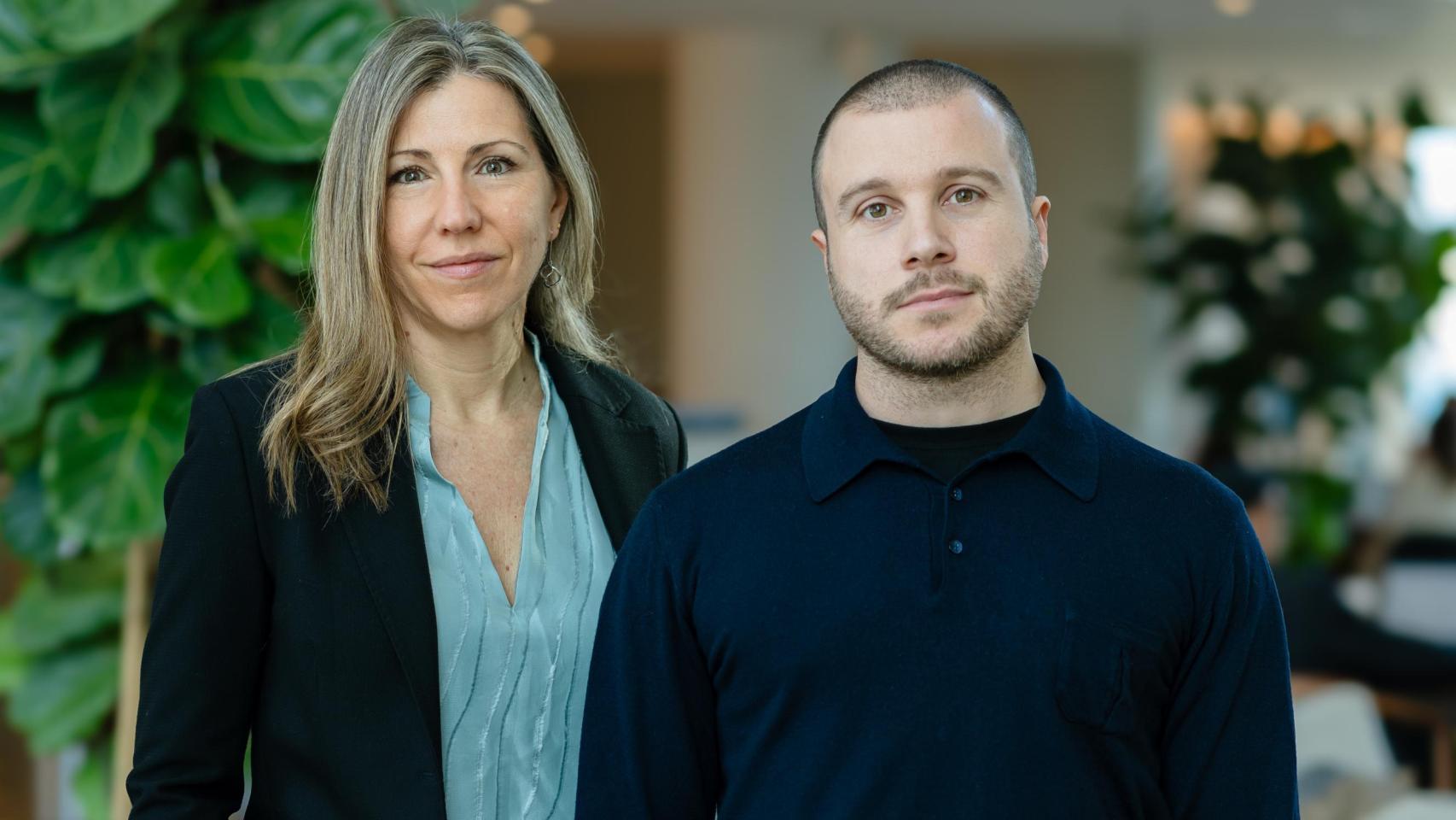 Ariadna Font y Carlos Muñoz, fundadores de Alinia AI.