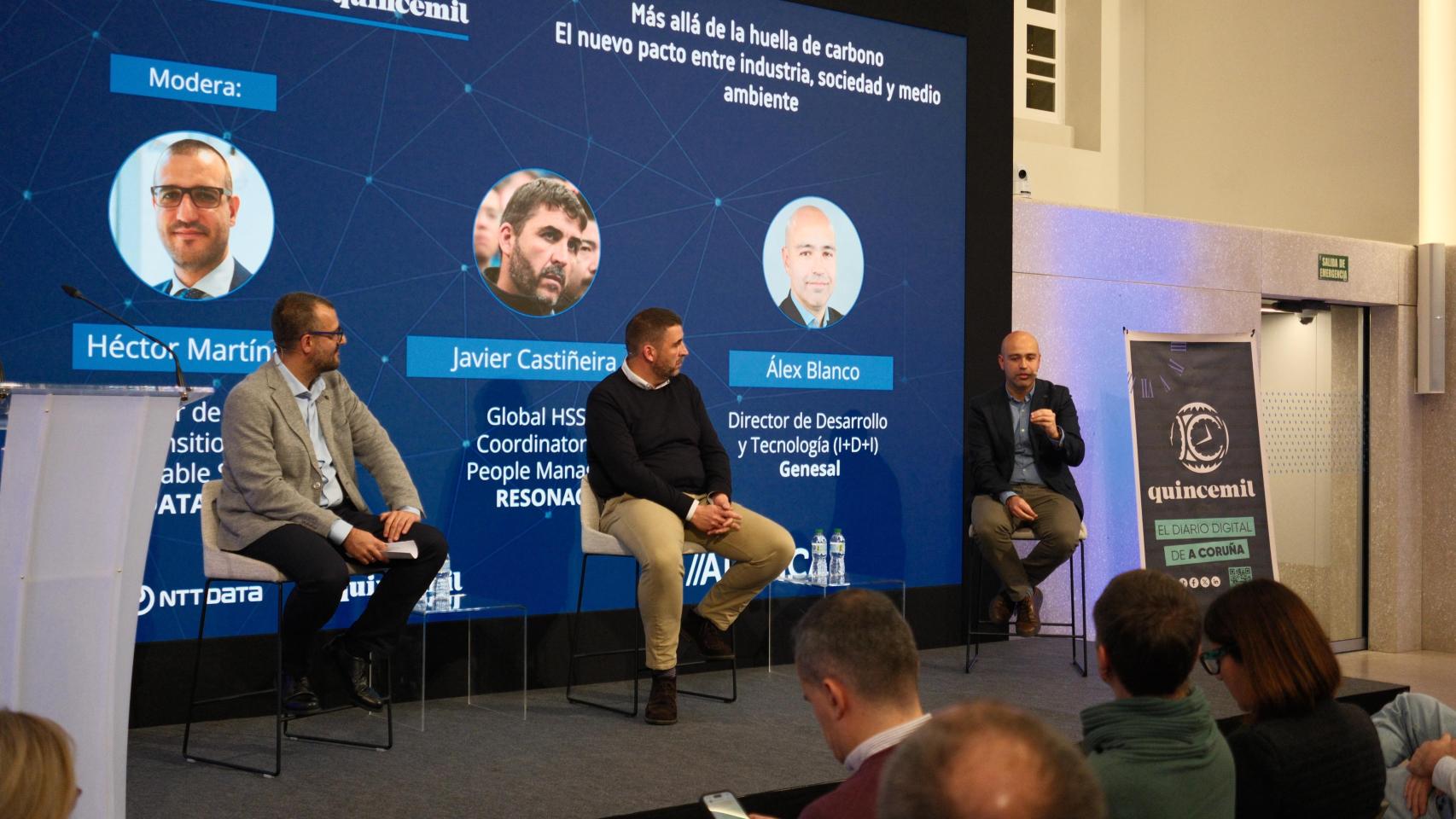 De izquierda a derecha: Héctor Martínez, Javier Castiñeira y Álex Blanco