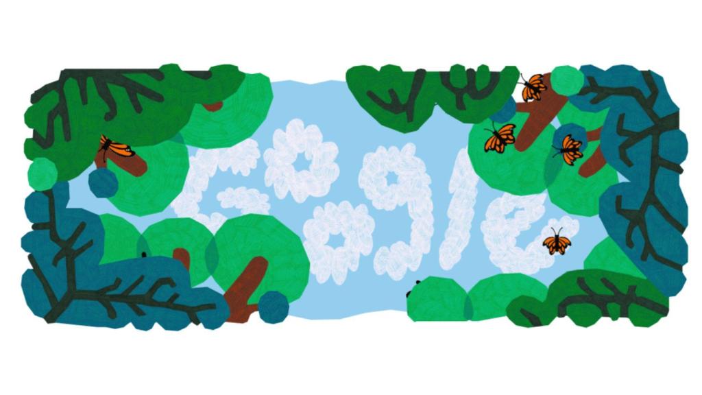 El doodle de la mariposa monarca en Google