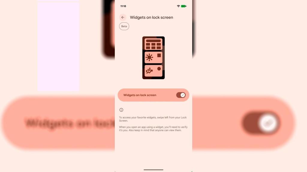 Los widgets en la pantalla de bloqueo