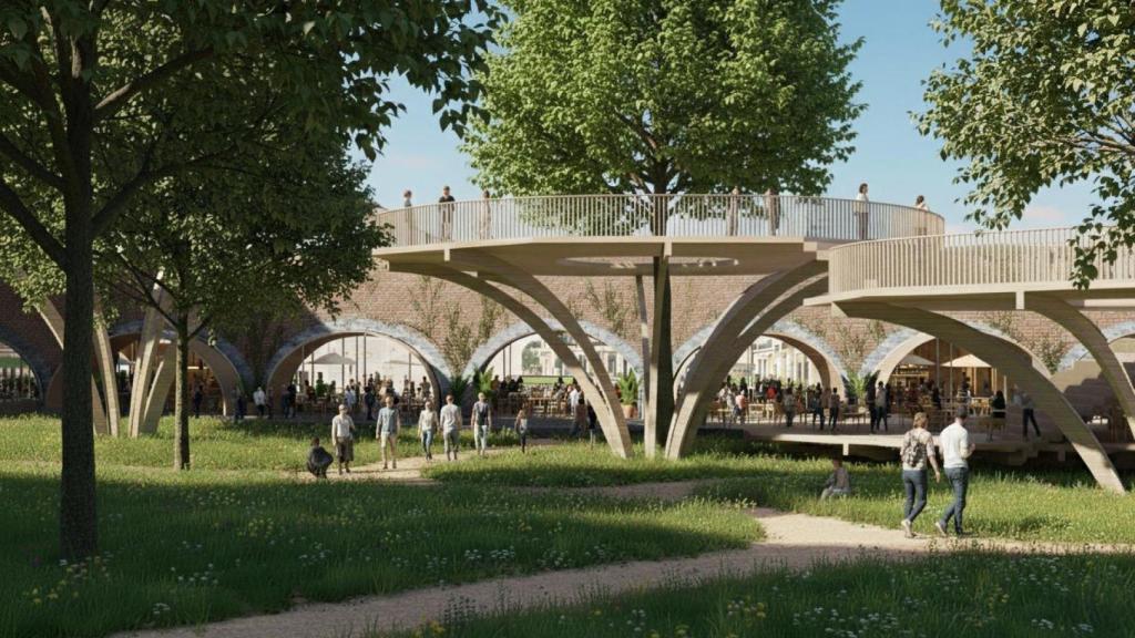 Render del parque en la zona de Bellas Vistas de cómo quedaría según el proyecto.