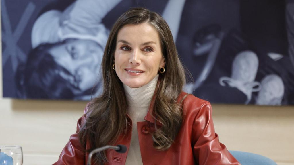 La Reina, durante el acto en Salamanca.