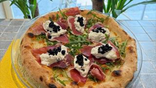 La Perla, pizza elaborada en Vigo.