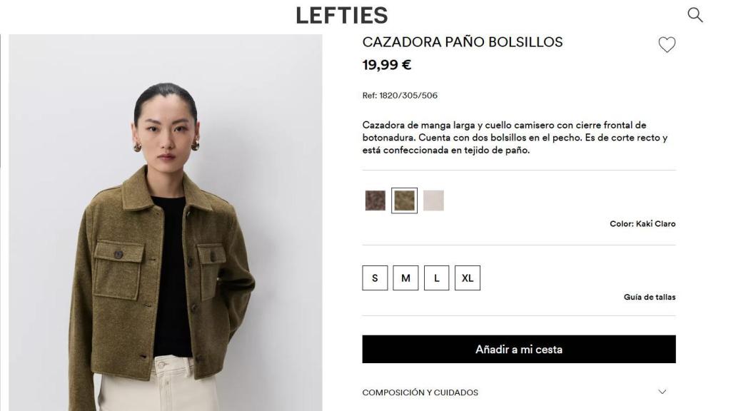 Cazadora paño bolsillos. Ref.1820/305/506