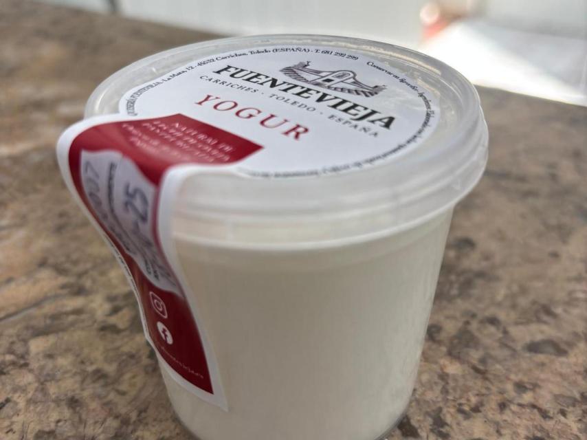 Yogur de la Quesería Fuentevieja.