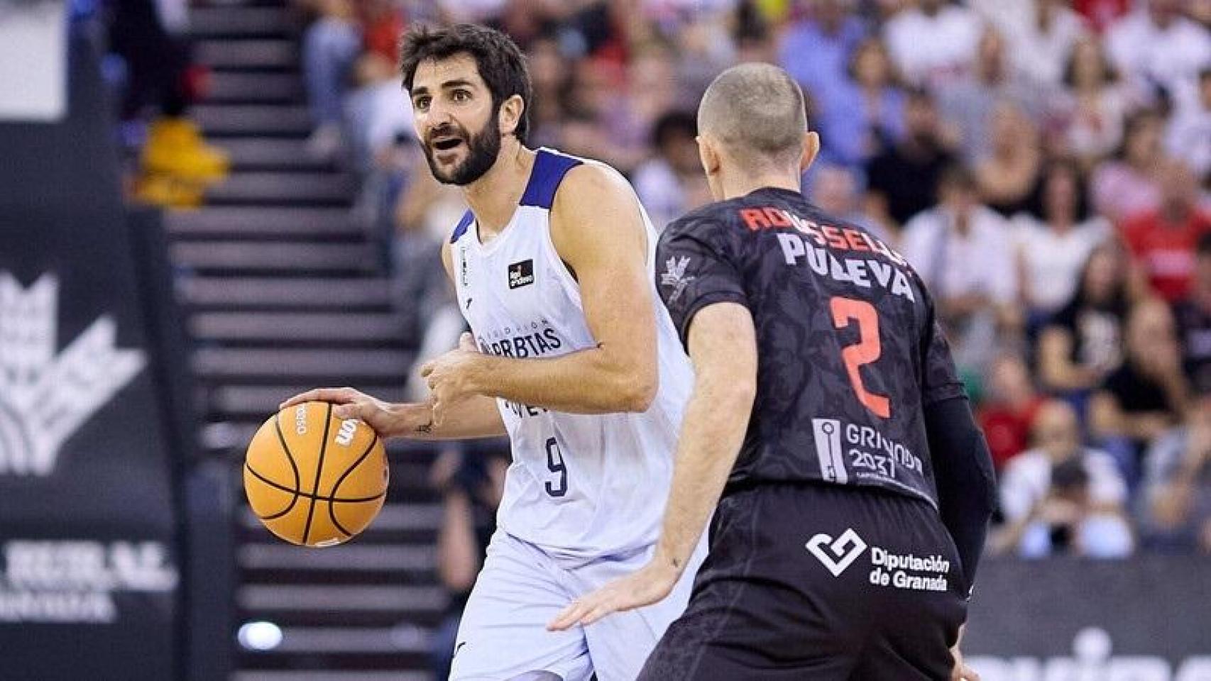 Ricky Rubio, durante el partido del Joventut ante el Granada.
