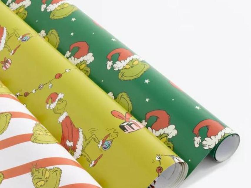 Papel de regalo de Navidad.