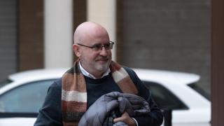 Jorge Suárez, a su llegada a los juzgados este jueves. Jorge Gil / EP