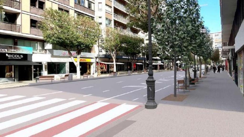 Así será la nueva calle Colón de Valencia. Ayto Valencia
