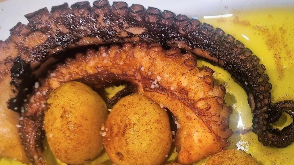 Plato de pulpo a la brasa