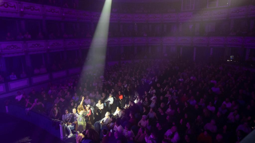 Pastora Soler, en el patio de butacas.