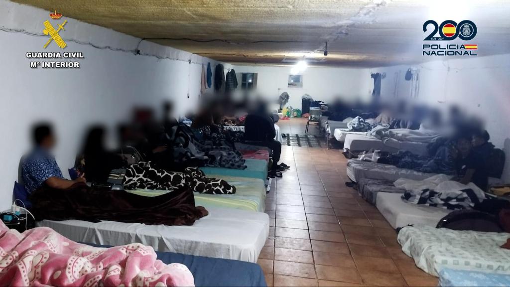 Imagen de la operación de Guardia Civil y Policía Nacional.