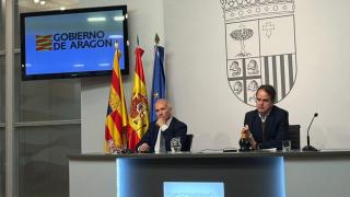 Bermúdez de Castro, este jueves en el Pignatelli, sede del Gobierno de Aragón.