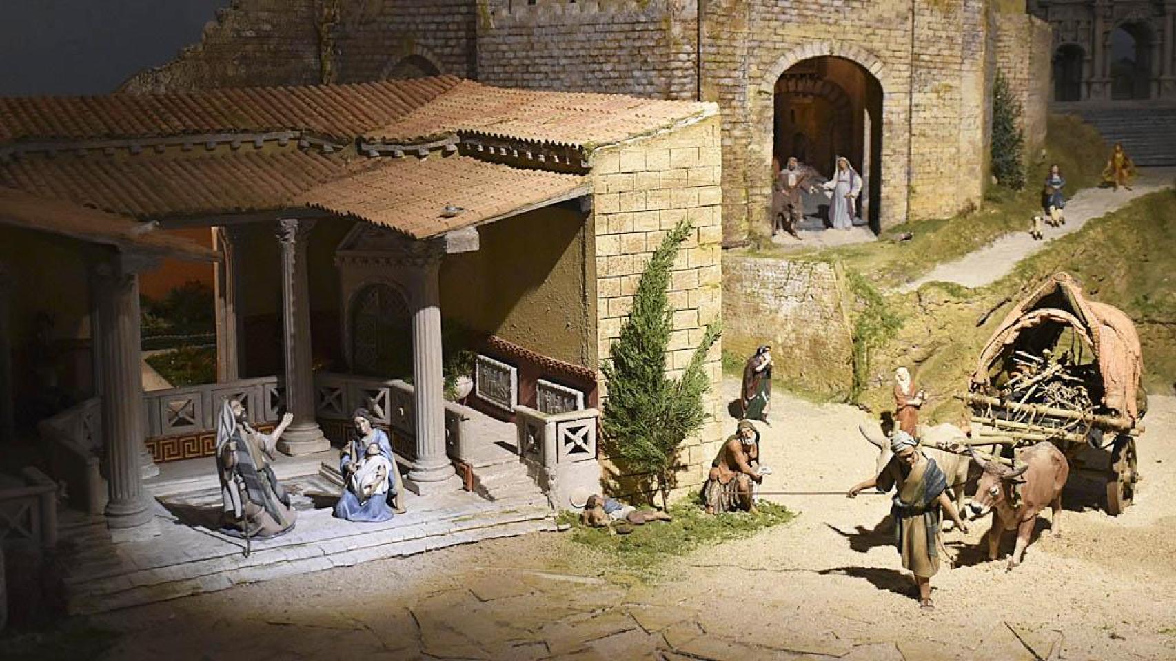 Imagen del belén documental en Las Francesas.