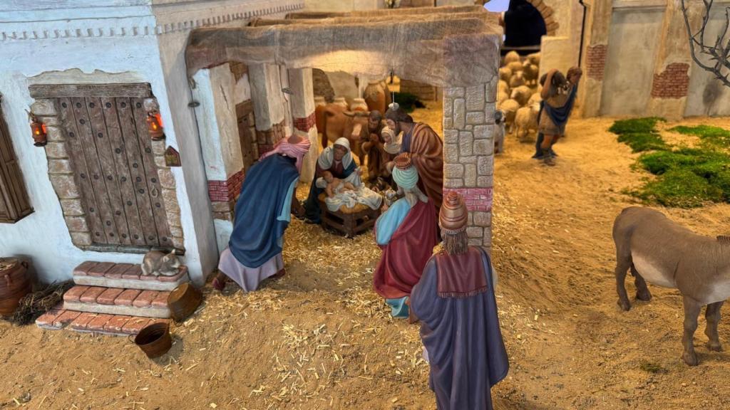 Belén instalado en el Espacio Xplora de Ibercaja.